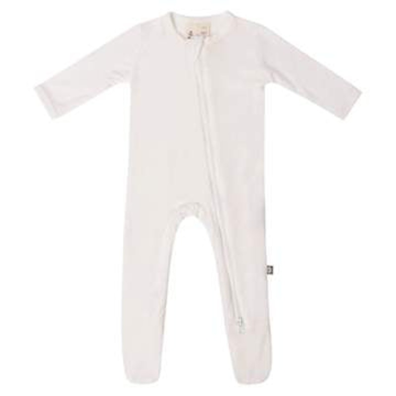 Bamboo Zippered Footie – Cloud Preemie