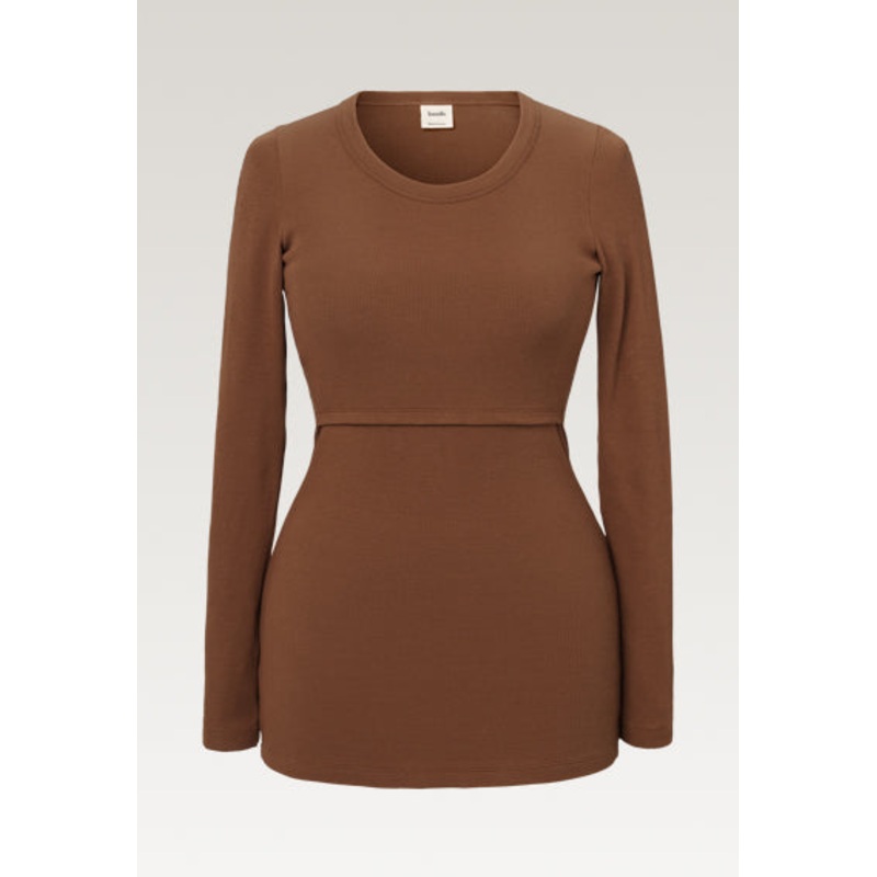 Signe Long Sleeve Top – Hazelnut XS