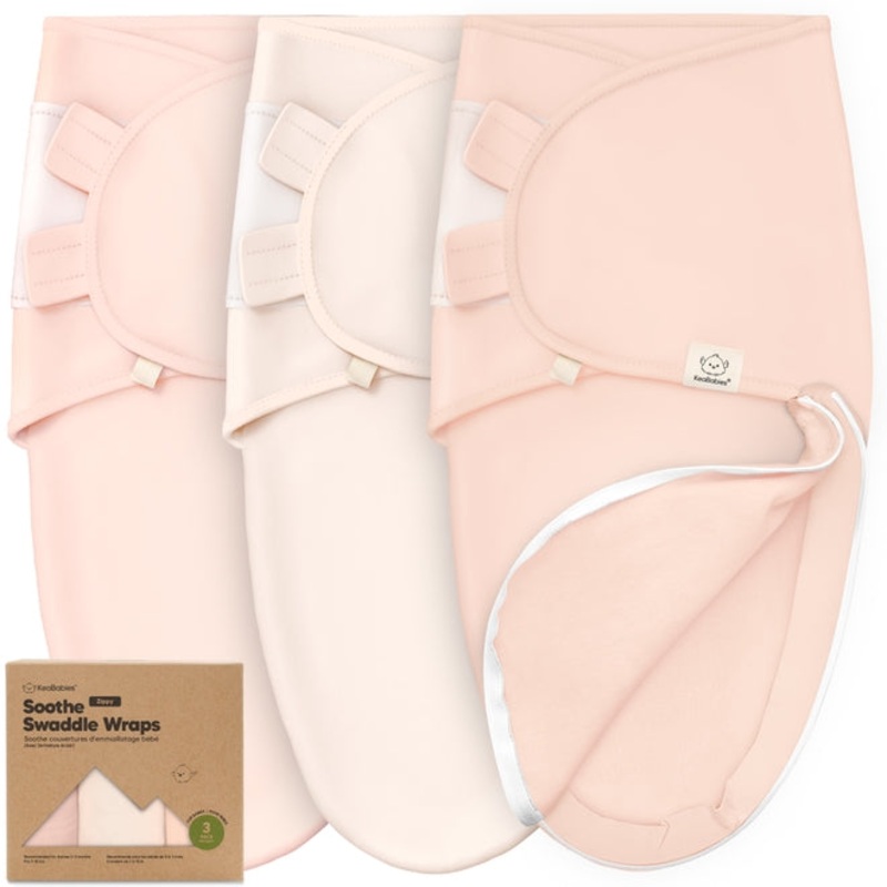 SOOTHE Zippy Swaddle Wraps – 3-Pack (Angelic)