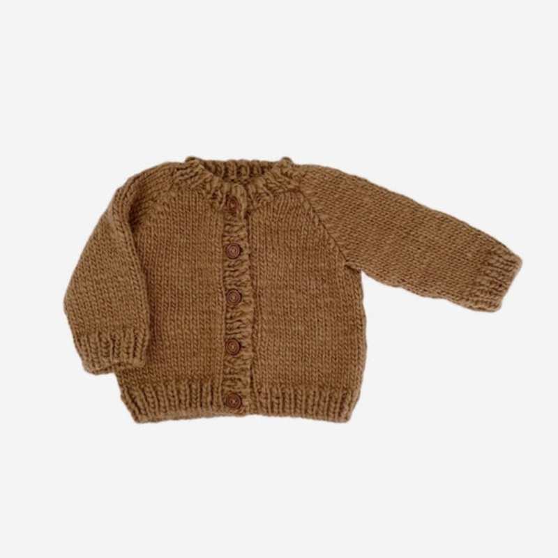 Classic Knit Cardigan – Various Colors 6-12m Walnut