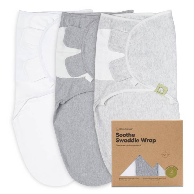 SOOTHE Swaddle Wraps – 3-Pack (Cloud)