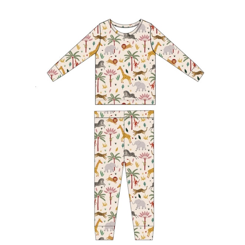 Two Piece Pajama Set – Safari 2T