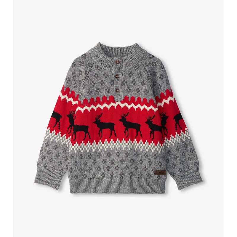 Winter Elks Mockneck Sweater 2T