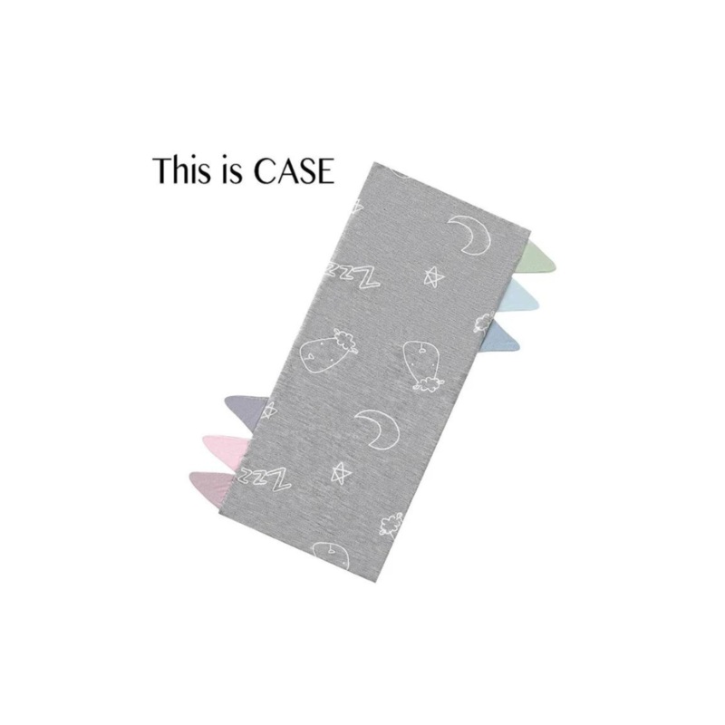 Baa Baa Sheepz Bed-Time Buddy Case Sweet Dreams Baa Baa Yellow with Colour Tag – Grey