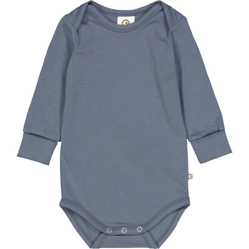 Cozy Me Long Sleeve Bodysuit – Stormy Blue 0-3m