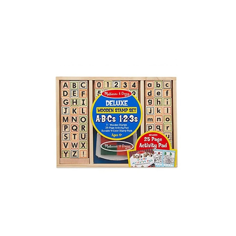 Melissa & Doug Wooden Stamp Set – ABCs Activity