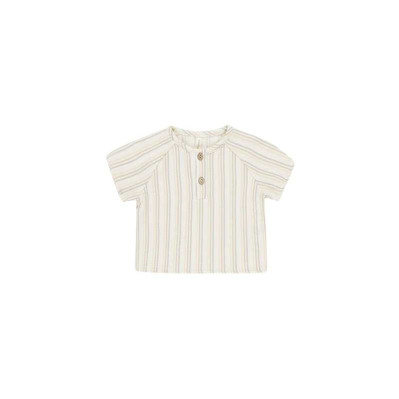 Short Sleeve Zion Shirt – Summer Stripe 12-18m