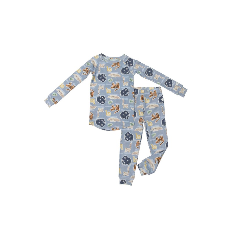 Two Piece Pajama Set – Jungle Friends 2T