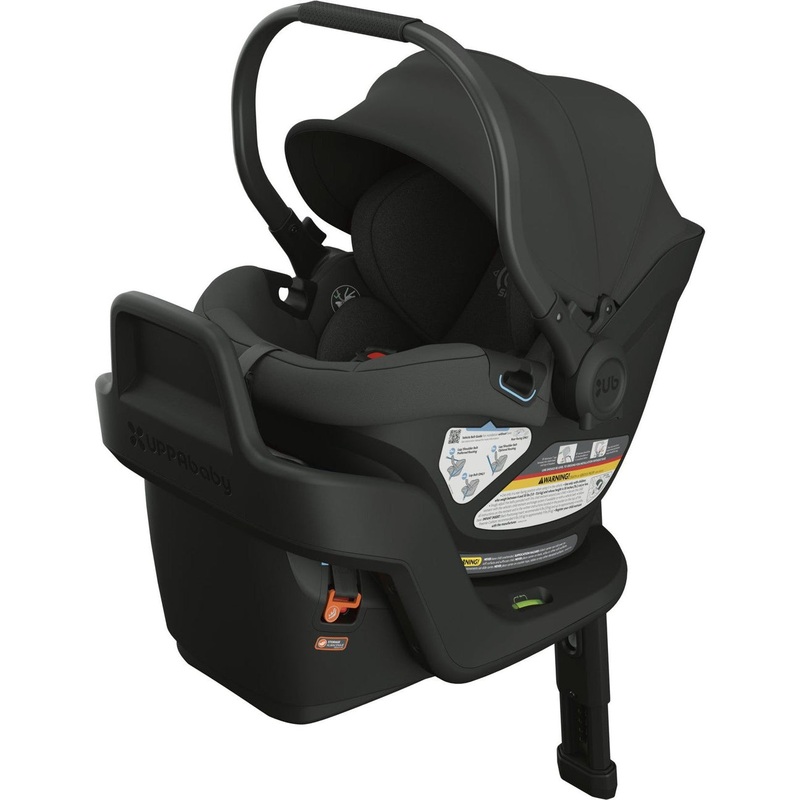 UPPAbaby Aria Lightweight Infant Car Seat – Jake (Charcoal – Black Leather)