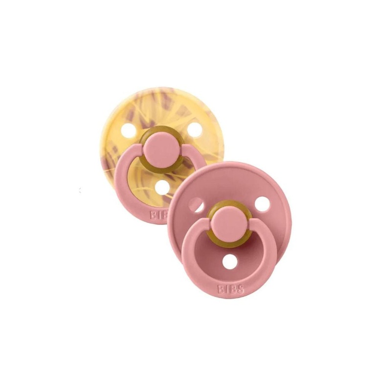 BIBS Tie Dye Latex Pacifier Twin Pack –  Morning Sunset