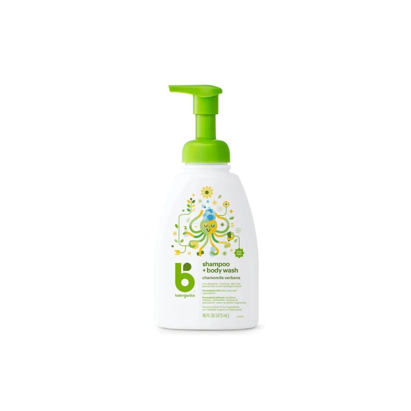 Babyganics Shampoo & Body Wash – Chamomile Verbena (473ml)