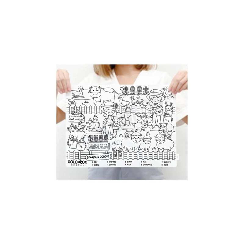 Colouroo Animal Farm: Search & Colour Mat