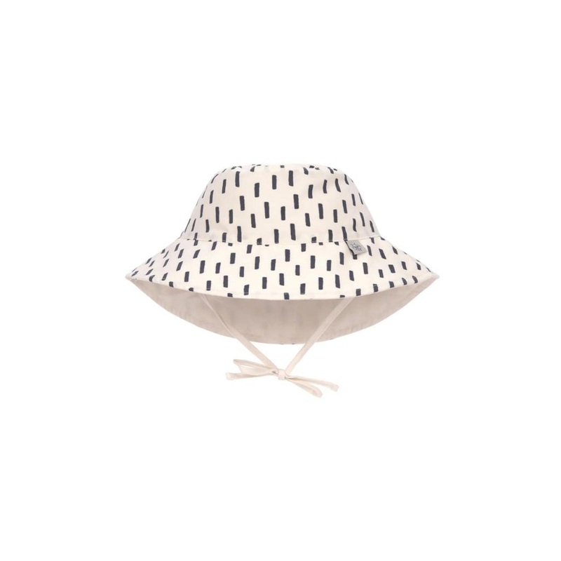 Lassig UV Protection Bucket Sun Hat – Strokes, White Grey