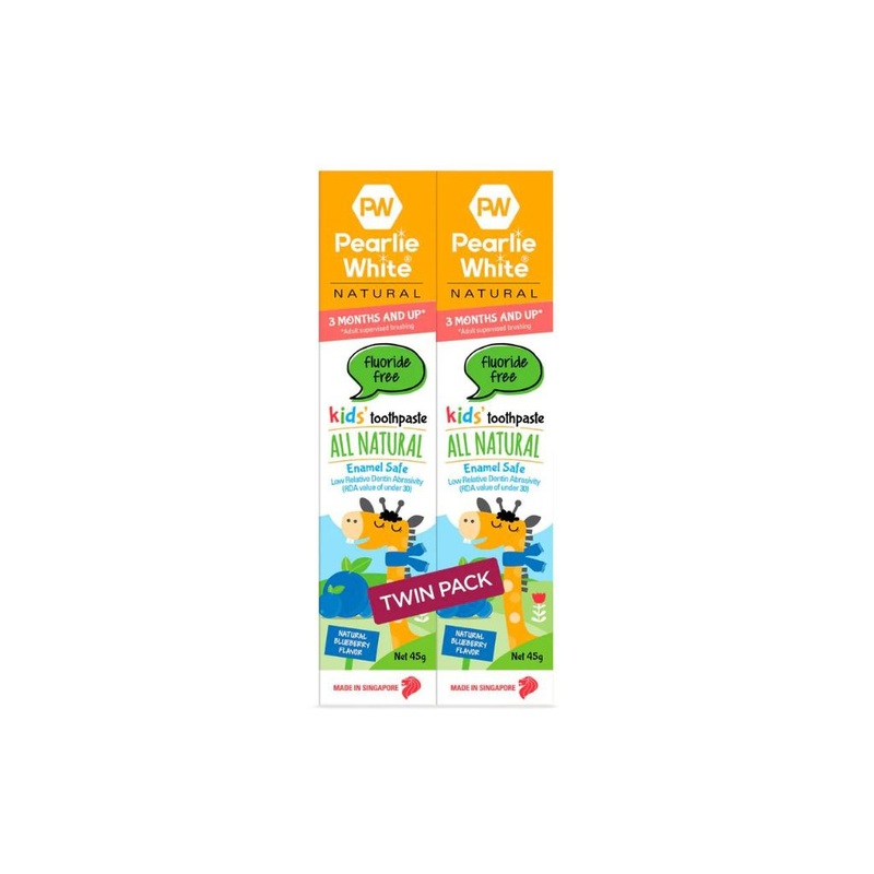 Pearlie White All Natural KidsToothpaste – Blueberry 45gm (Buy 1 Get 1 Free)