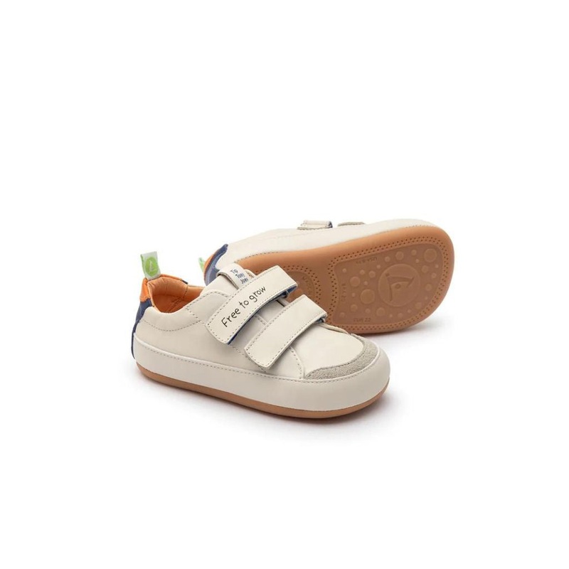 Tip Toey Joey Toddler Sneaker Bossy Play – Tapioca/Tangerine/Deep Ocean