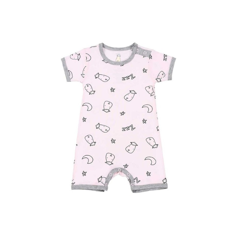Baa Baa Sheepz Romper Short Sleeve Sweet Dreams Baa Baa – Pink
