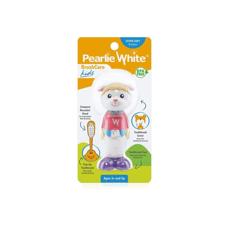 Pearlie White BrushCare Kids Pop-Up Extra Soft Toothbrush – Sheep Design