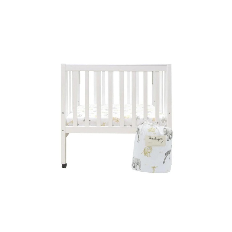 Living Textiles Cot Fitted Sheet Set – Savanna Babies