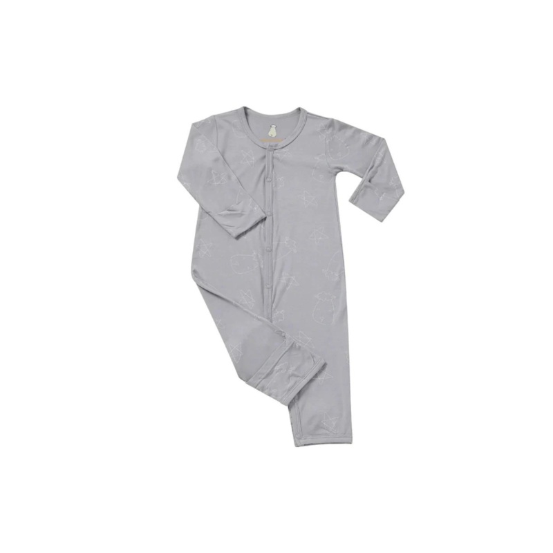 Baa Baa Sheepz Romper Cute Big Star & Head – Grey