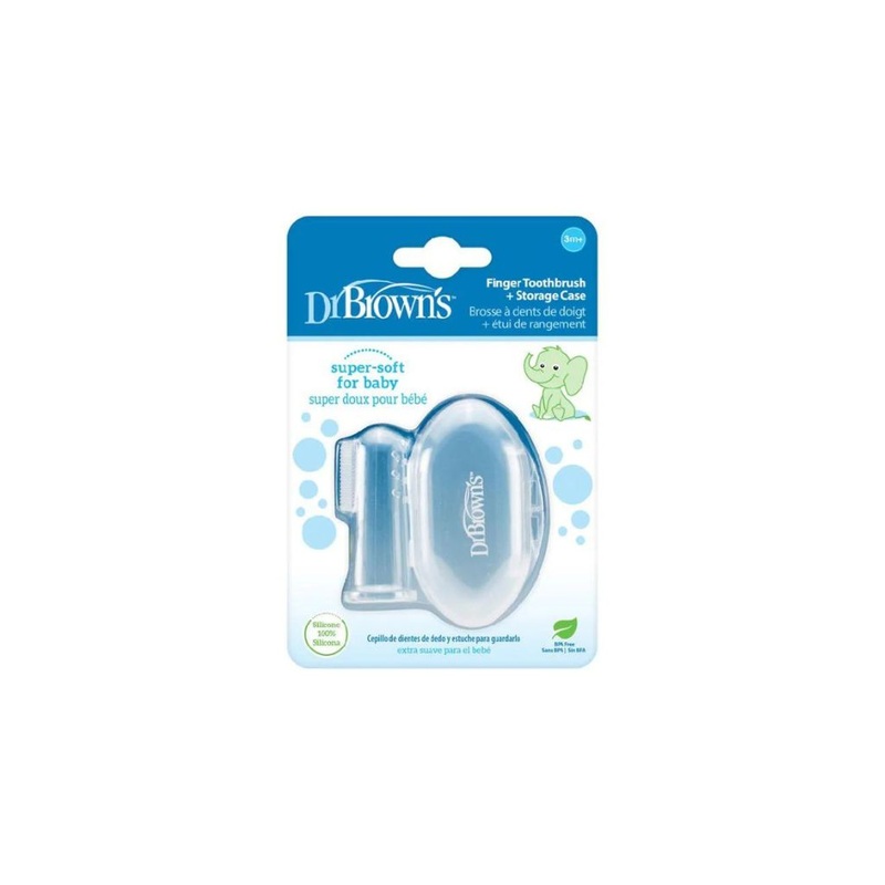 Dr. Browns Silicone Finger Toothbrush with Case