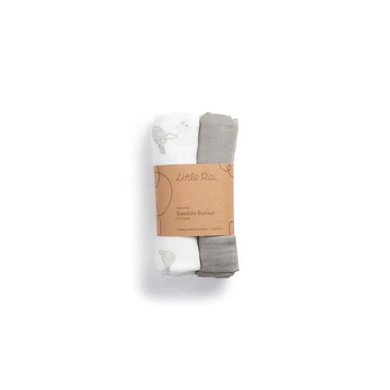 Little Rei 70sq Bamboo Swaddle Blankets (2pc)