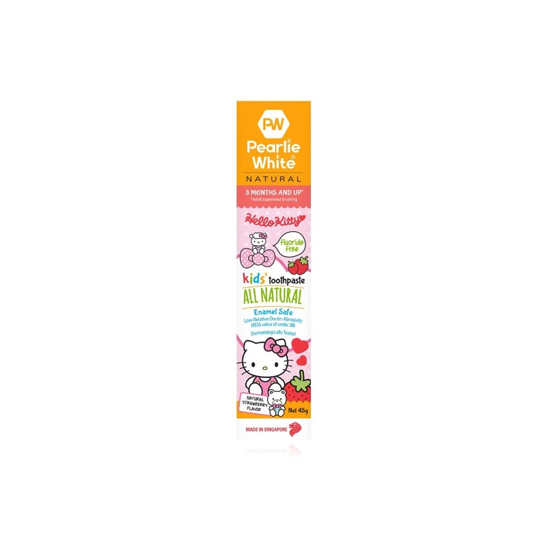 Pearlie White All Natural Enamel Safe Kids Toothpaste – Strawberry Hello Kitty 45gm
