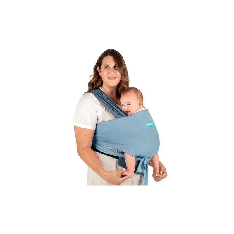 Moby Easy-Wrap Carrier – Sea Spray Blue