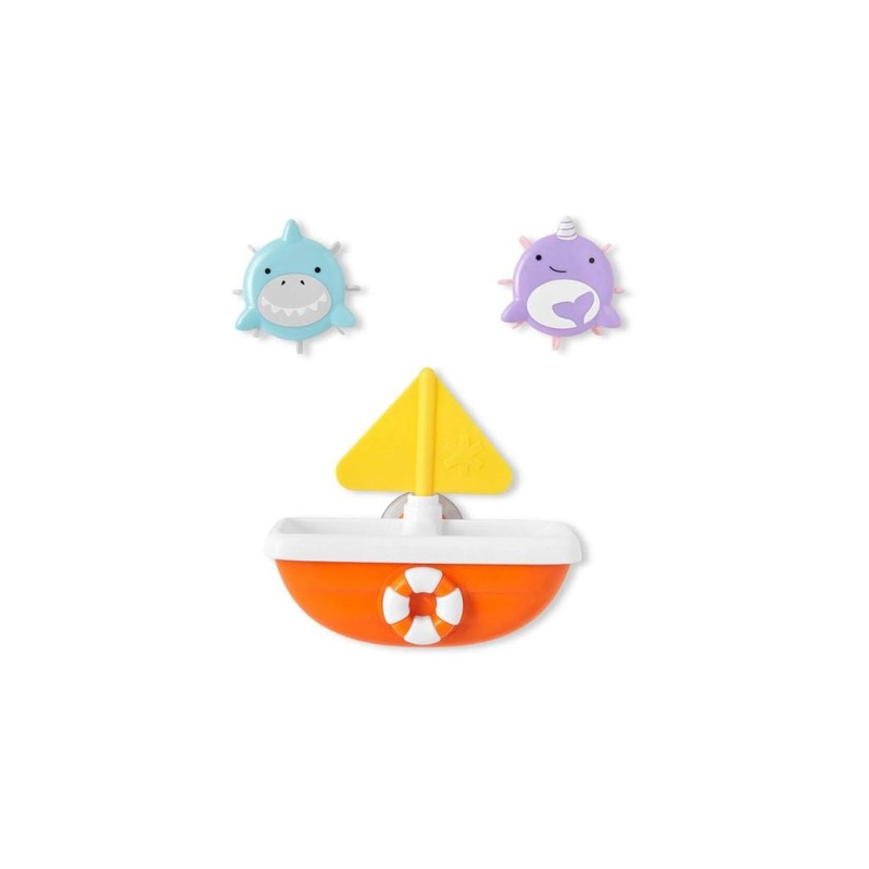 Skip Hop Zoo Tip & Spin Boat – Shark/Narwhal