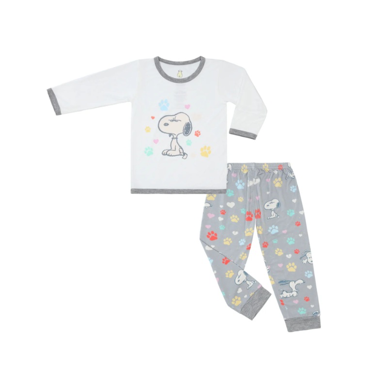 Baa Baa Sheepz x Snoopy Pyjamas Kids Set (White)