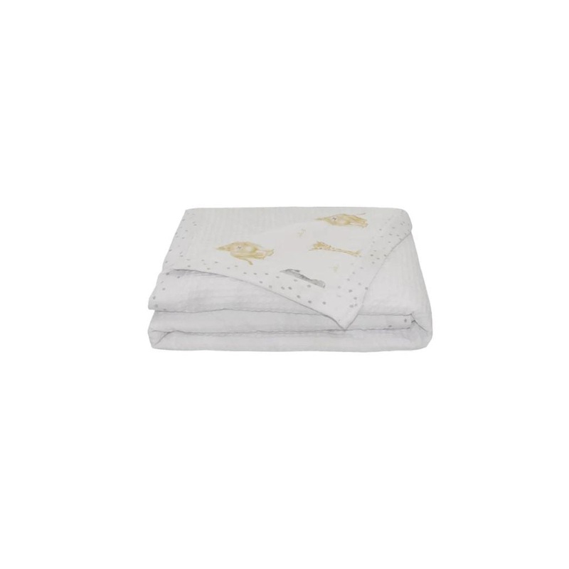 Living Textiles Cot Waffle Blanket – Savanna Babies