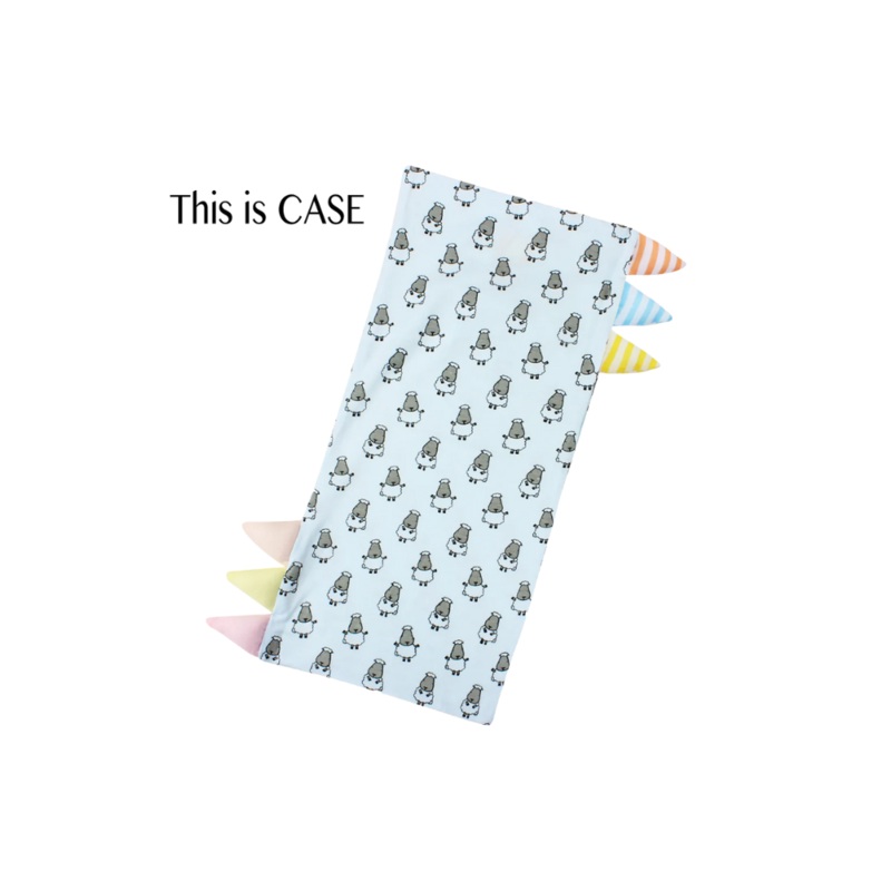 Baa Baa Sheepz Bed-Time Buddy Case Small Sheep – Medium Blue