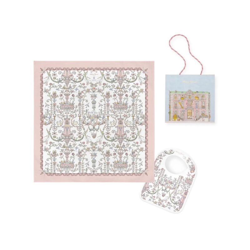 Atelier Choux Carr & Satin Bib Set (With Box)