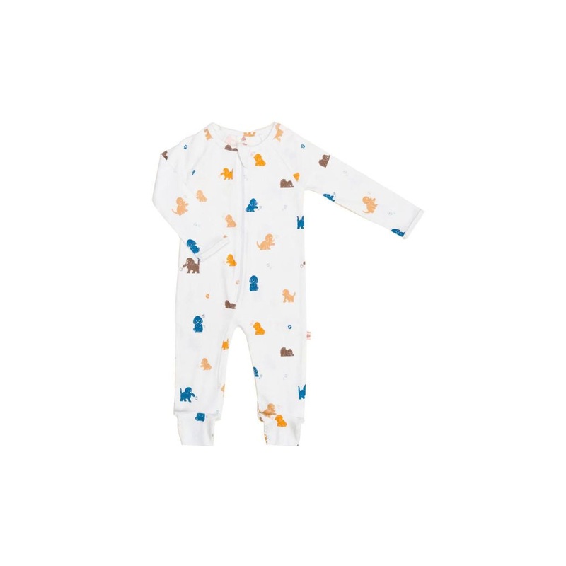 Elly Raglan Sleepsuit – Puppies