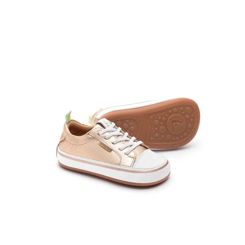 Tip Toey Joey Toddler Sneakers Funky – Metallic Salmon/White