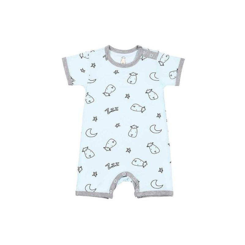Baa Baa Sheepz Romper Short Sleeve Sweet Dreams Baa Baa – Blue