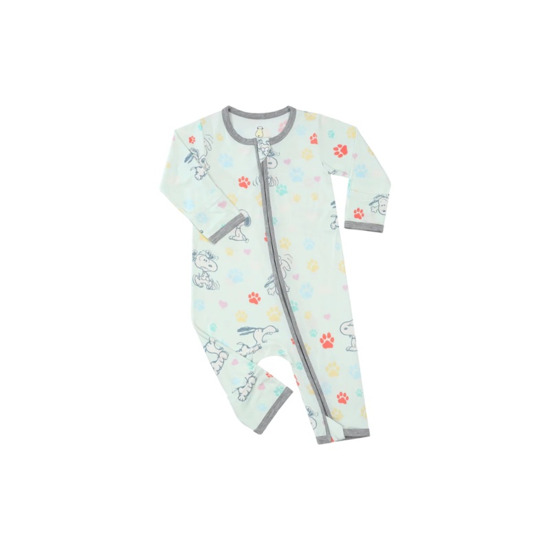 Baa Baa Sheepz x Snoopy Zip Romper S01 (Green)