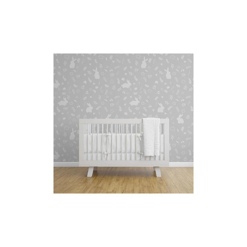Urban Li’l Bunny Wallpaper – Grey