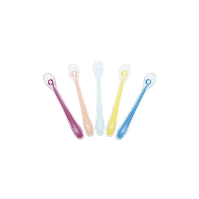 Babymoov 1st Age Silicone Spoon multicoloured x 5pc