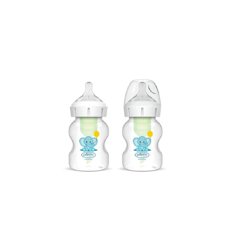 Dr. Browns 150ml Wide-Neck Options+ PP Bottle (Elephant) 2-Pack