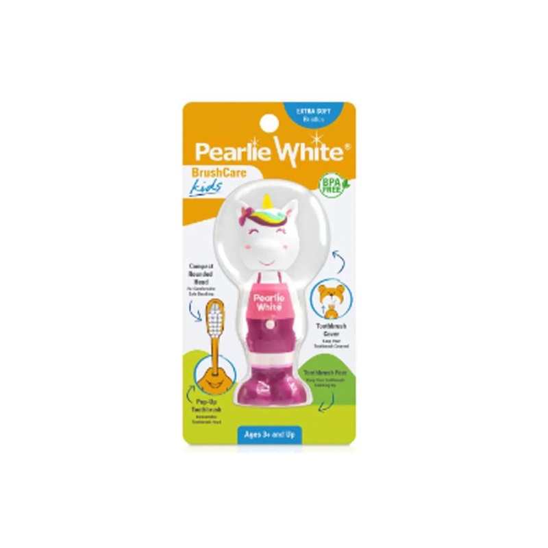 Pearlie White BrushCare Kids Pop-Up Extra Soft Toothbrush – Unicorn Design
