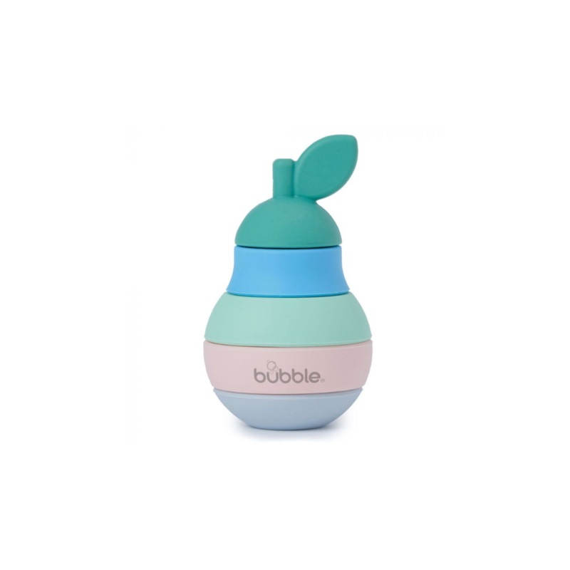 Bubble Silicone Stacking Pear Teether
