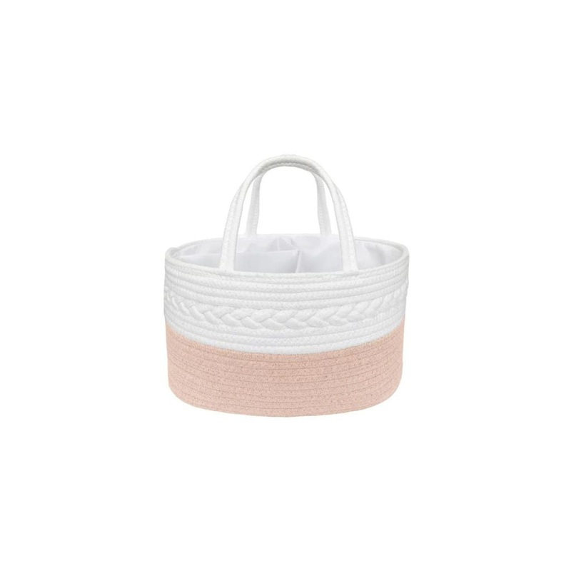 Living Textiles 100% Cotton Rope Nappy Caddy