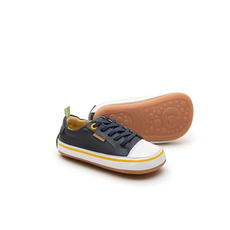 Tip Toey Joey Toddler Sneakers Funky Colours – Navy/Tapioca