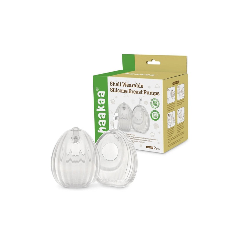 Haakaa Shell Wearable Silicone Breast Pump 120ML 2 Pack