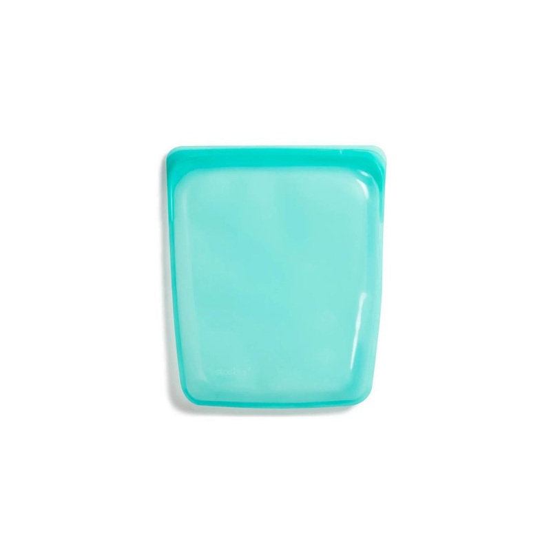 Stasher Reusable Silicone Food Bag, Aqua, Large Half Gallon Bag, (1.9 litres)