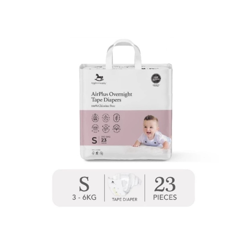 Applecrumby AirPlus Overnight Tape Diapers (Mini)