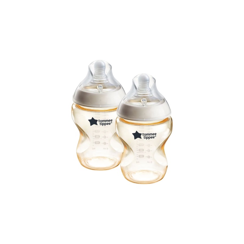 Tommee Tippee Natural Start PPSU Bottle with S Soft Teat 260ml (2 Pack)