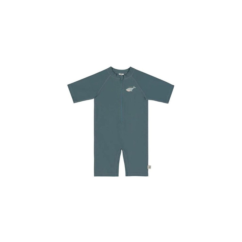 Lassig Short Sleeve Sunsuit – Whale Blue