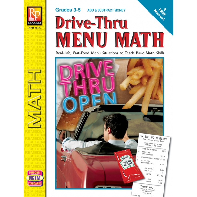 Drive-Thru Menu Math: Addition & Subtraction