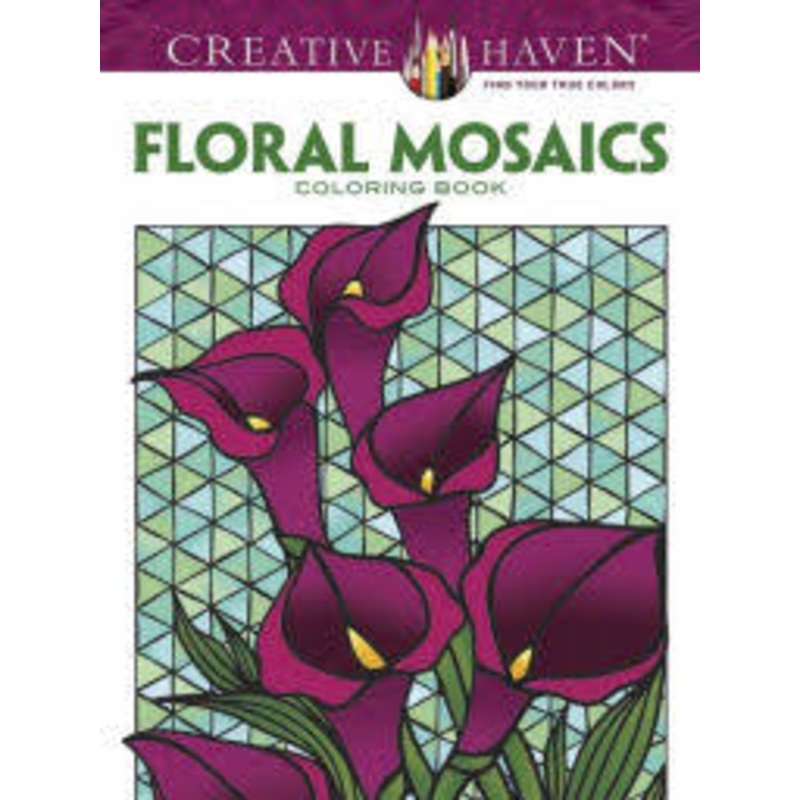 Floral Mosaics Coloring Book